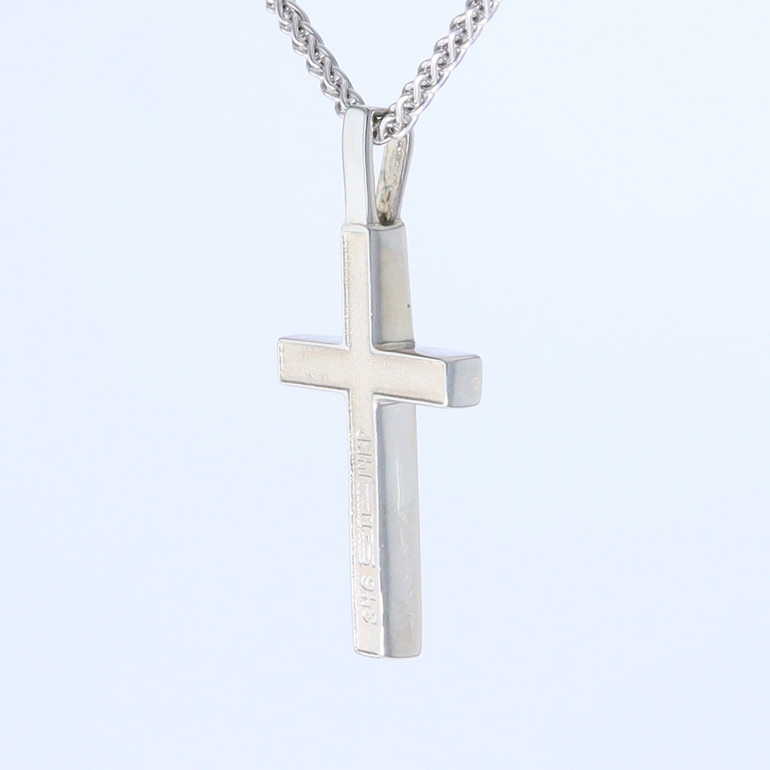 Opal Pendant 4 Section Inlaid Cross