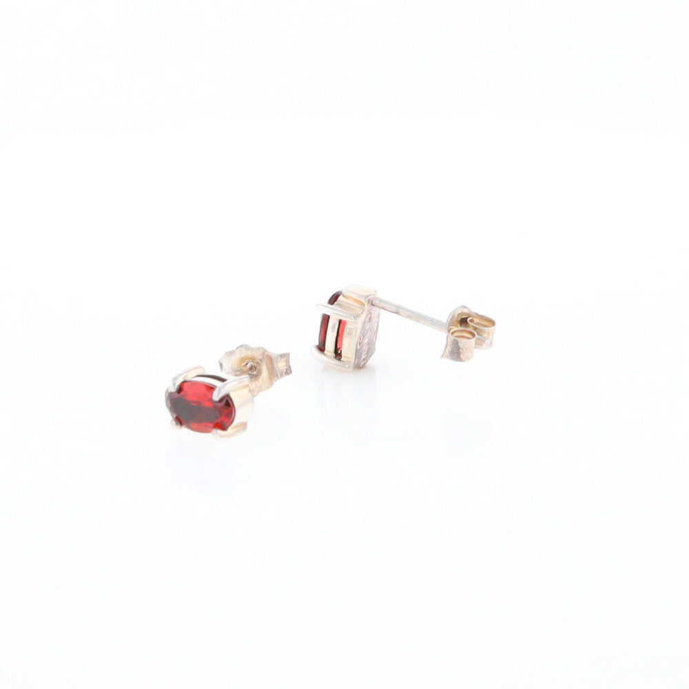 Garnet Stud Earrings