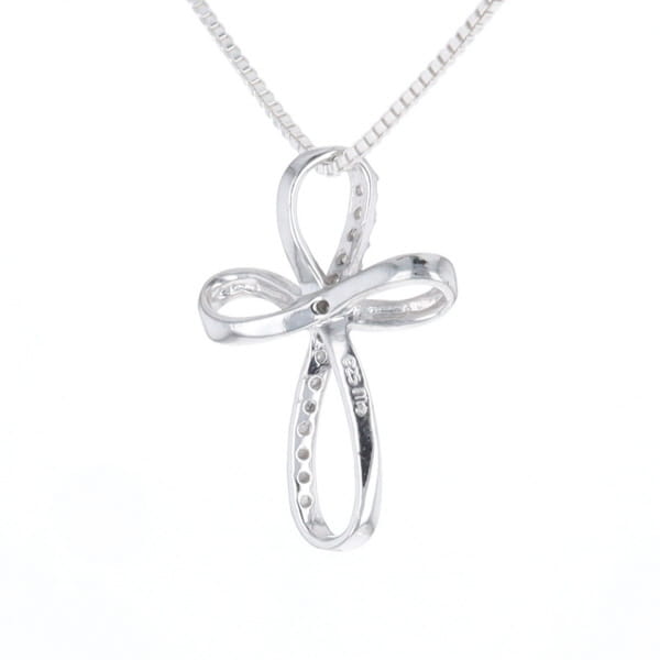 Open Loop Cross Necklace