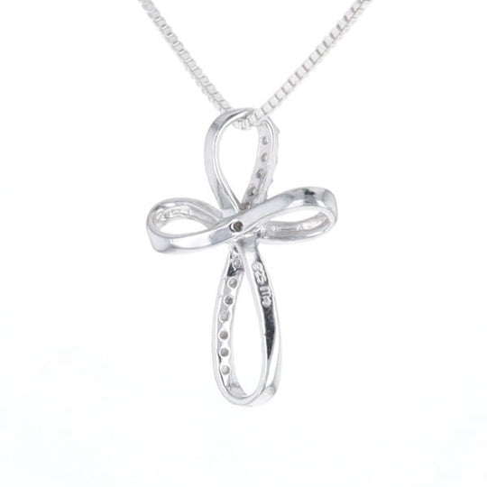Open Loop Cross Necklace