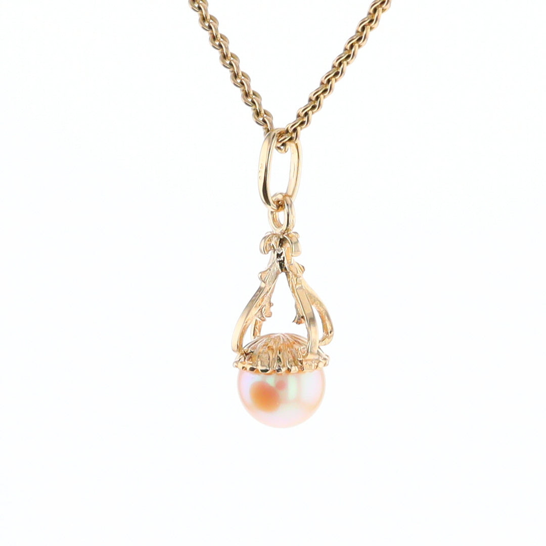 Swirl Chandelier Pearl Pendant