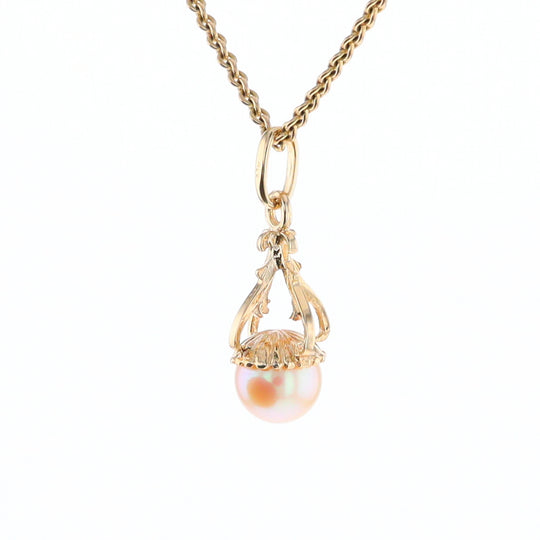 Swirl Chandelier Pearl Pendant