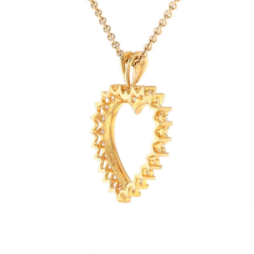 Diamond Halo Heart Pendant