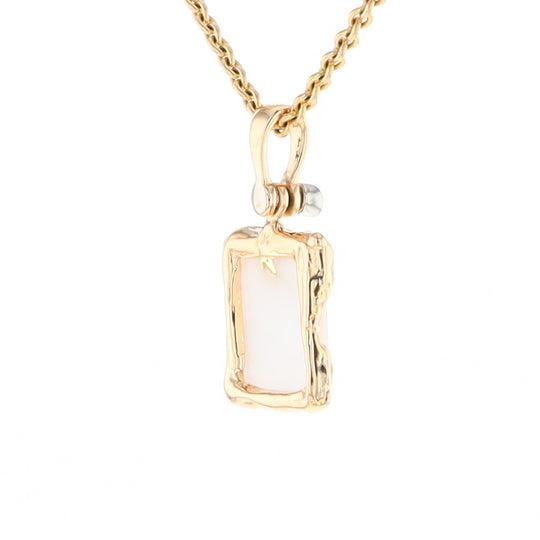 Gold Quartz Freeform Pendant (G2)