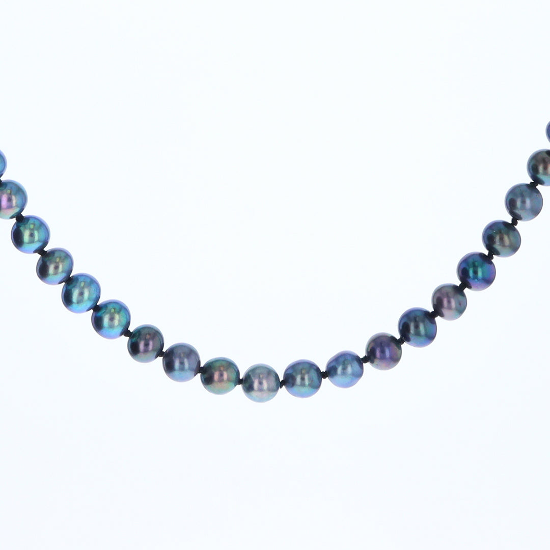 Cultured Tahitian Blue Pearl Strand Necklace