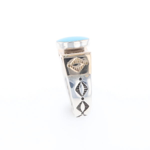 Bezel Set Turquoise Ring