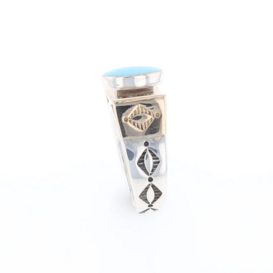 Bezel Set Turquoise Ring
