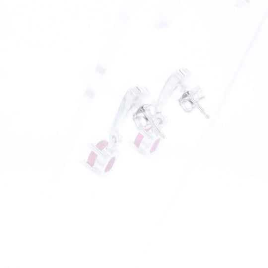 Oval Ruby Dangle Earrings