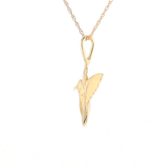 Gold Hummingbird Charm