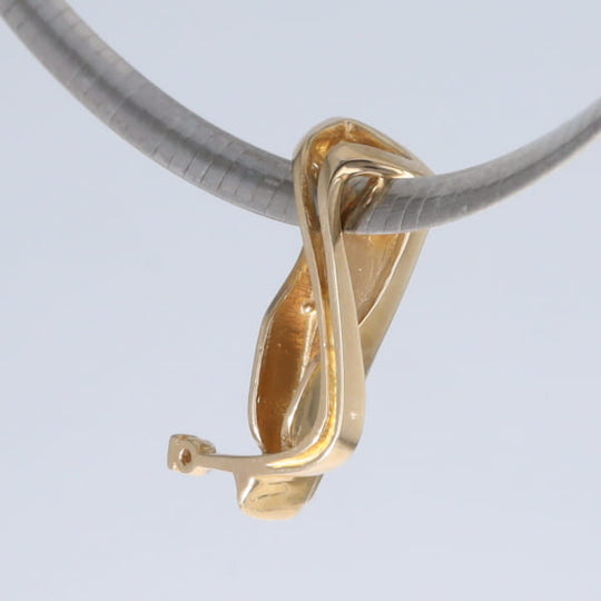 Opal Pendant Triangle Inlaid Design with .06ct Round Diamond