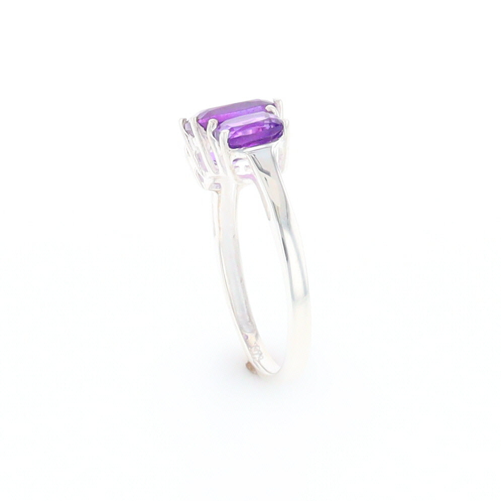 3-Stone Amethyst Ring