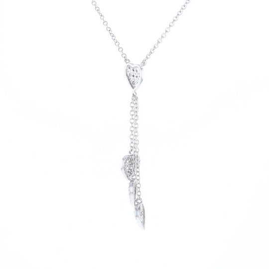 14K Triple Heart Necklace