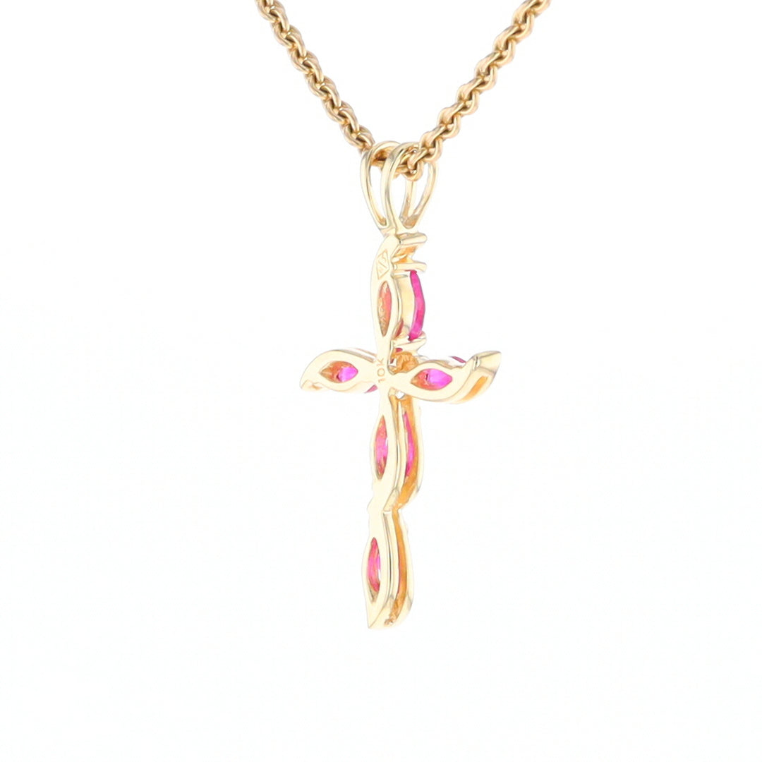 Marquise Ruby Cross