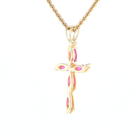 Marquise Ruby Cross