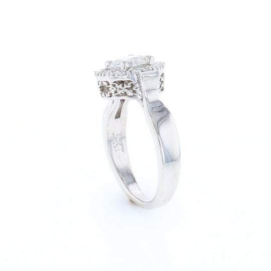 Salt and Pepper Diamond Engagement Ring