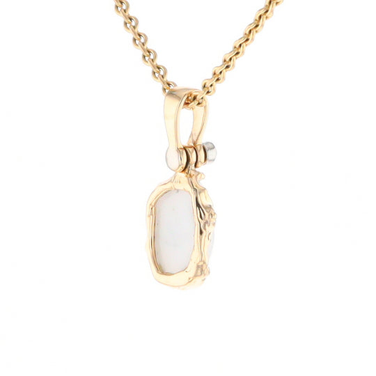 Gold Quartz Freeform Pendant (G2)