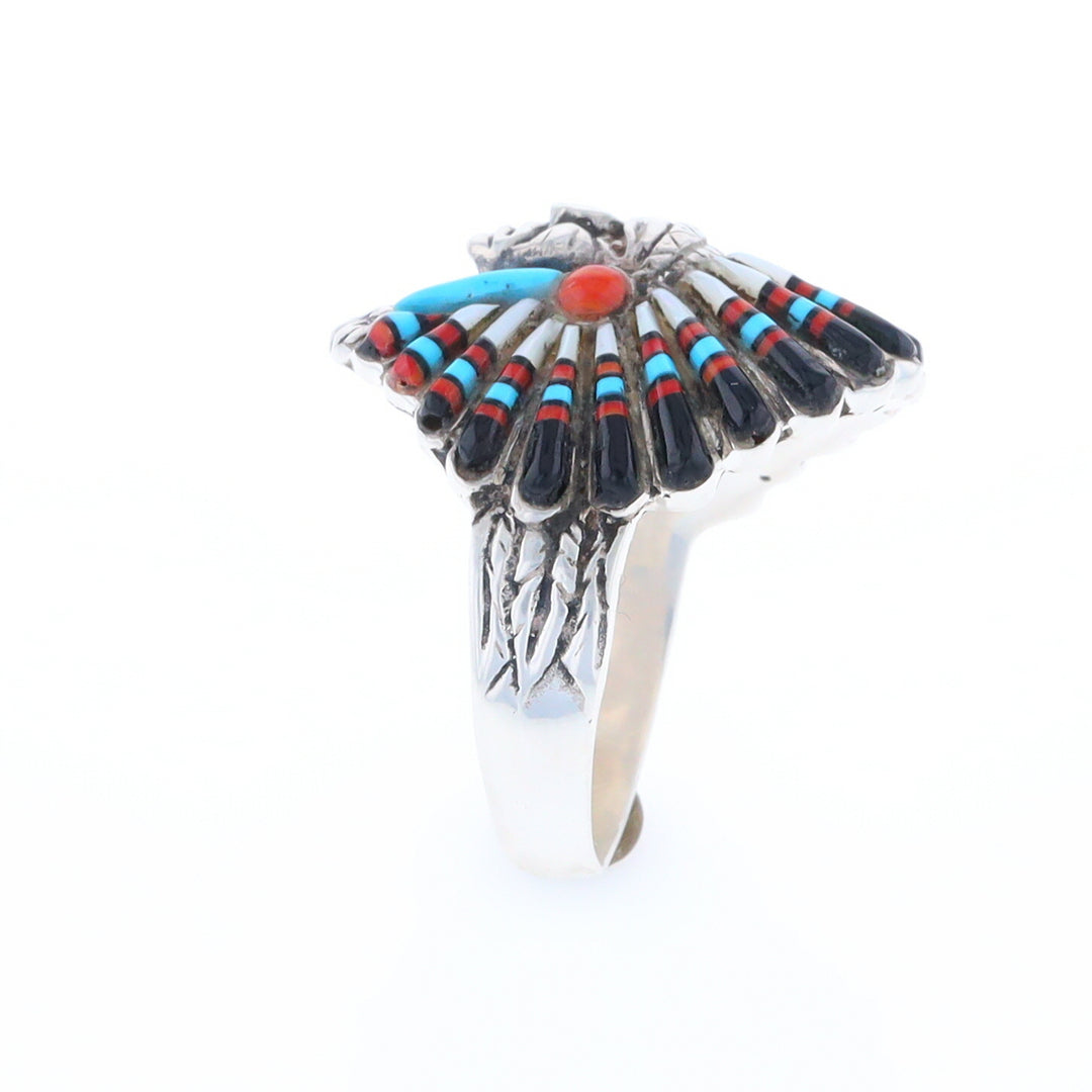 Native American Head Dress Ring