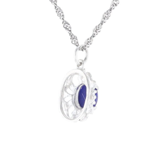 Silver Lapis Lazuli Pendant