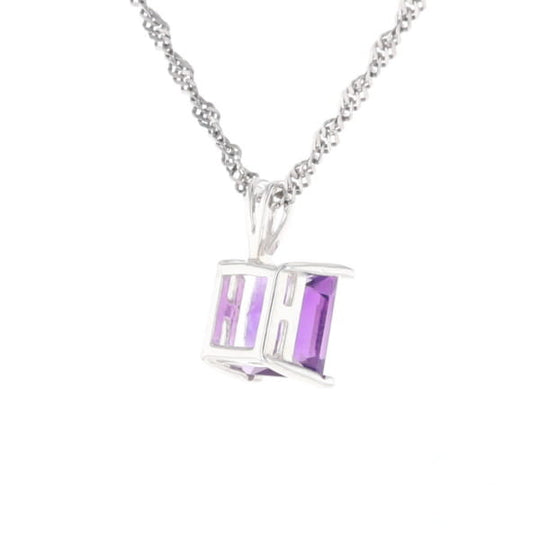 Amethyst Solitaire Pendant