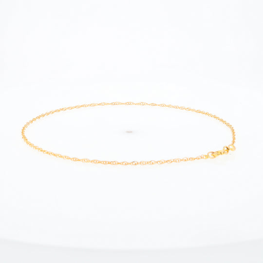 Gold Singapore Anklet