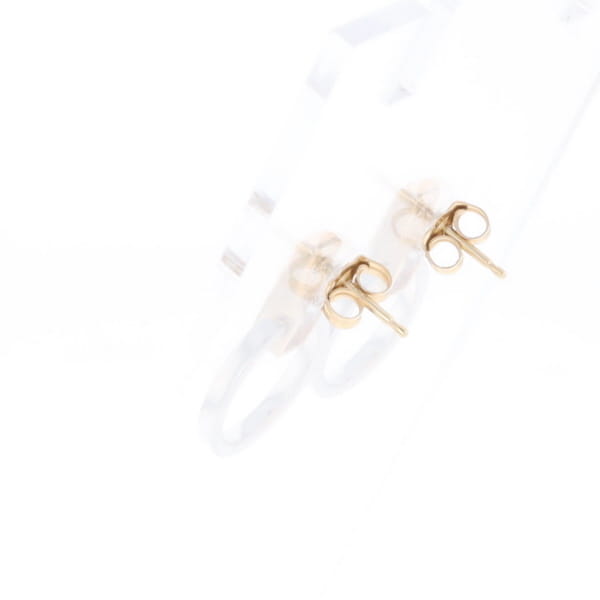 Gold Quartz Rectangle Inlaid Knocker Earrings - G2