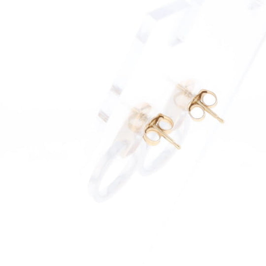 Gold Quartz Rectangle Inlaid Knocker Earrings - G2