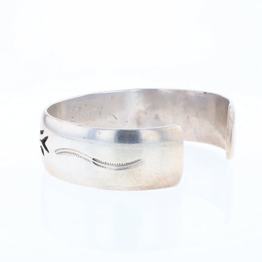 Native Silver Bird Cuff Bracelet