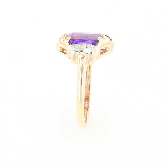 Vintage Hexagon Sapphire Ring