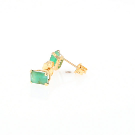 Emerald Stud Earrings