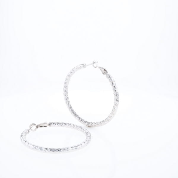 Diamond Cut Hoops