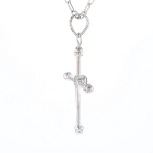 Silver Peridot Cross