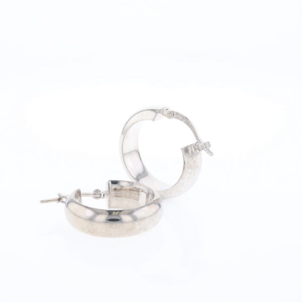Hollow Round Tube Hoop Earrings
