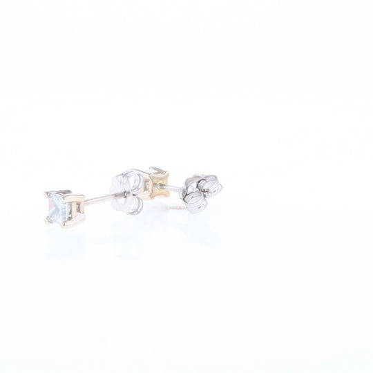 0.43ctw Princess Cut Diamond Stud Earrings