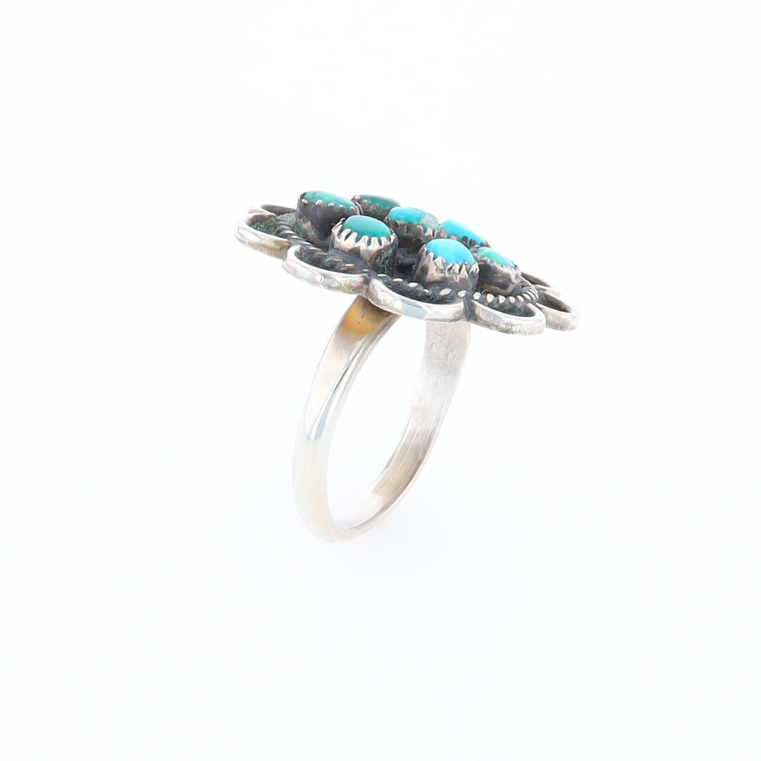 Turquoise Flower Ring