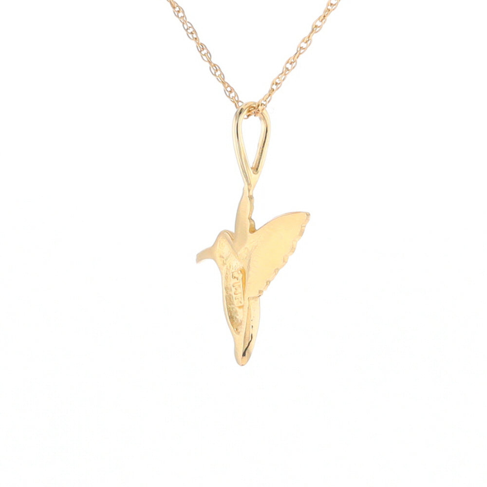 Gold Hummingbird Charm