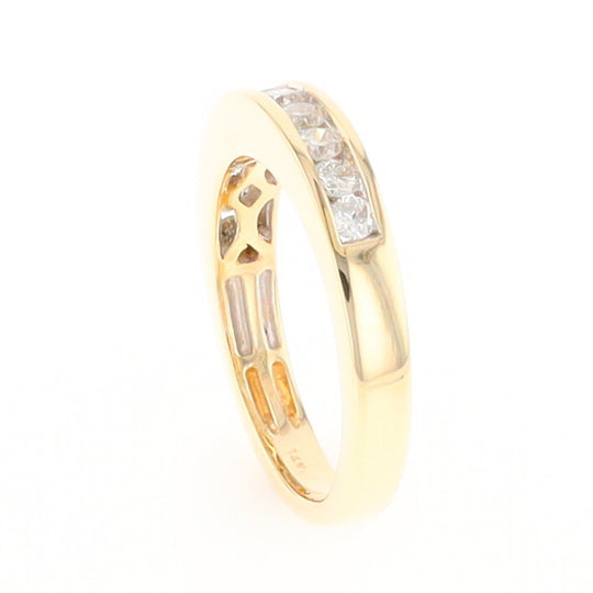 Channel Set Diamond Wedding Band in 14K Gold