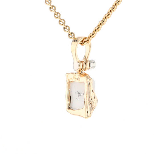 Gold Quartz Freeform Pendant (G2)