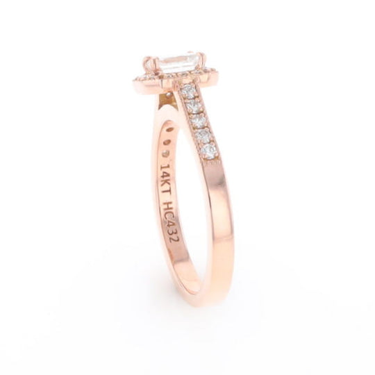 Princess Cut Diamond Halo Ring