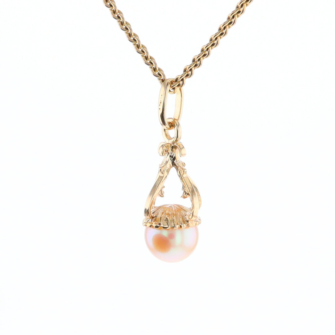 Swirl Chandelier Pearl Pendant