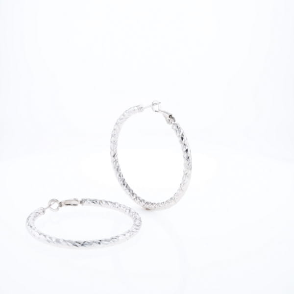 Diamond Cut Hoops