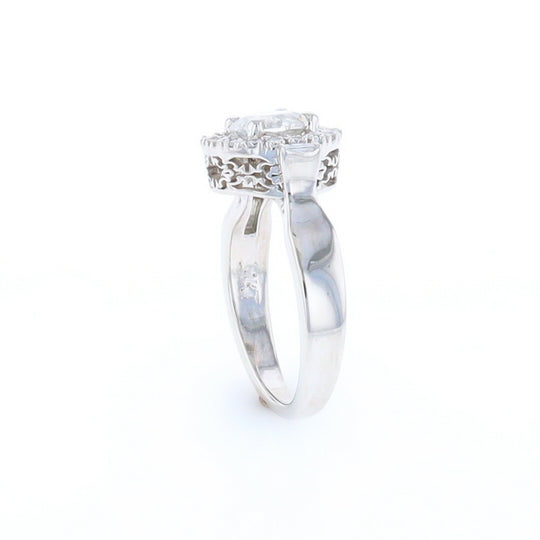 Salt and Pepper Diamond Engagement Ring