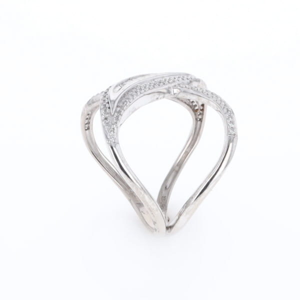 Dramatic Bypass Diamond Ring