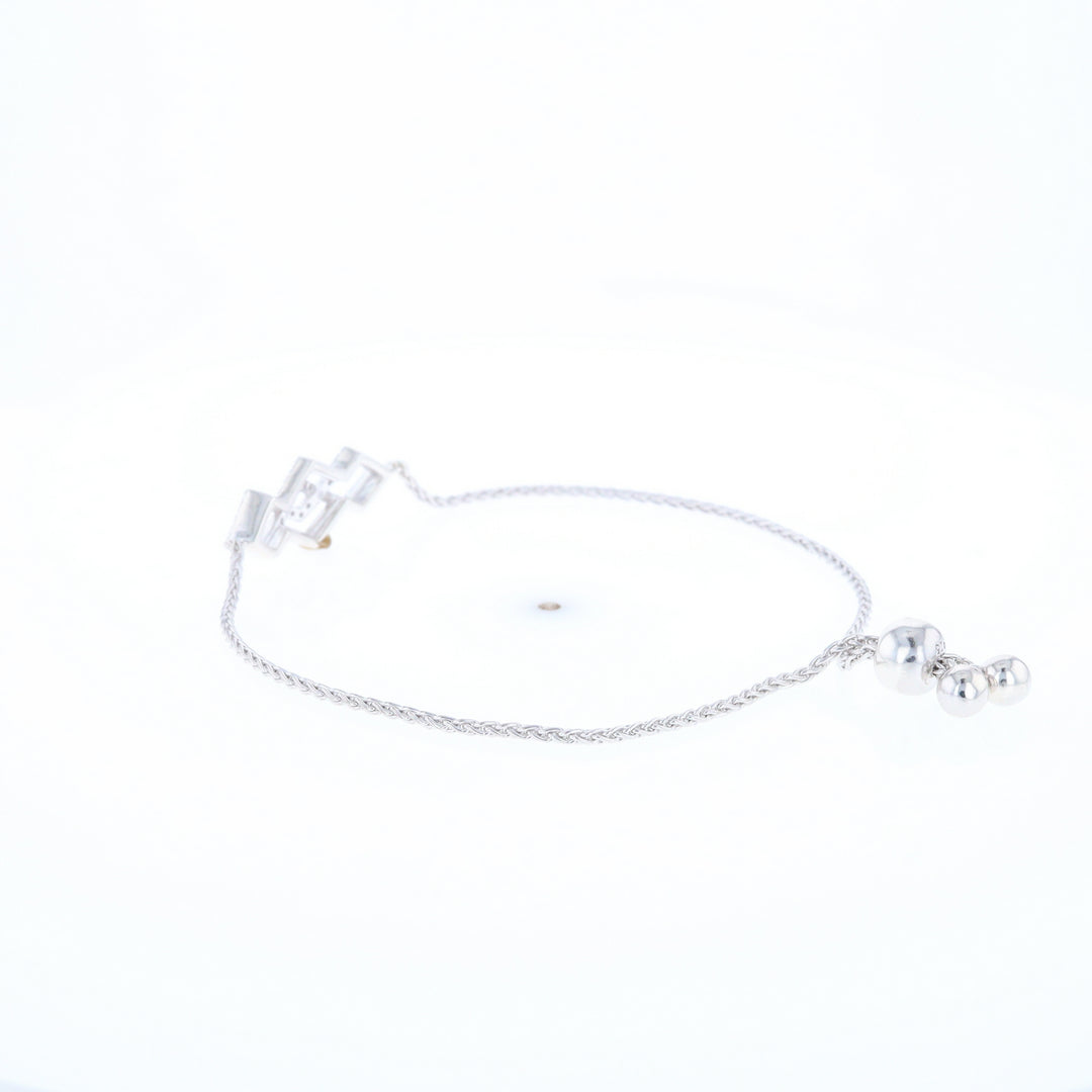 Bypass Diamond Bolo Bracelet