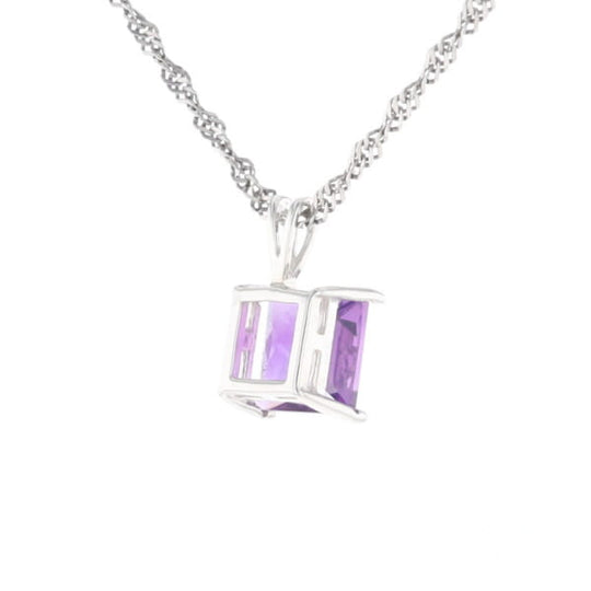 Amethyst Solitaire Pendant