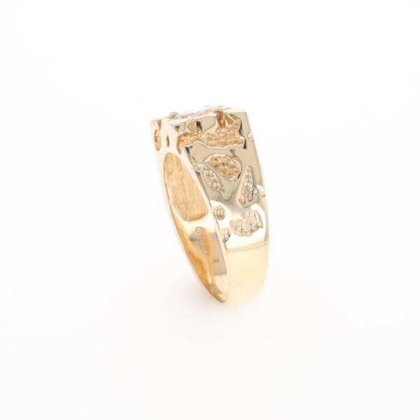Men's Faux Nugget Style Diamond Ring