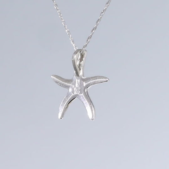 Opal Pendant Inlaid Realistic Star Fish Design