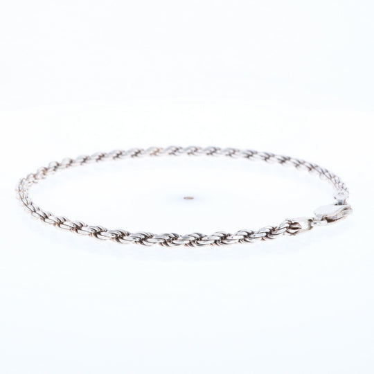 Silver Rope Bracelet