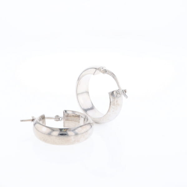 Hollow Round Tube Hoop Earrings