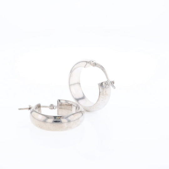 Hollow Round Tube Hoop Earrings