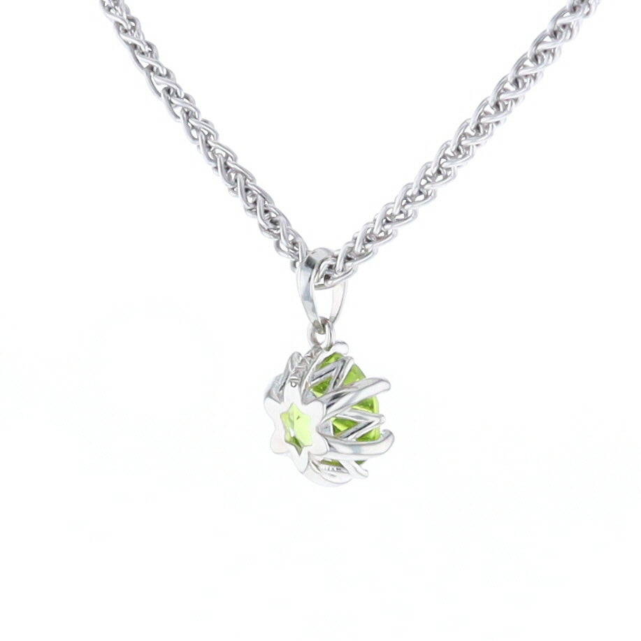 Solitaire Peridot Tulip Pendant